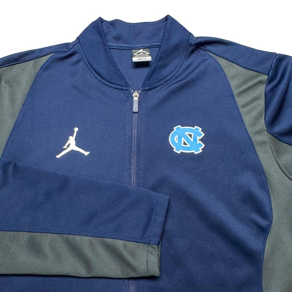 North Carolina Tar Heels Jacket Mens XL Blue NCAA Basketball Jordan Flight NCAA
